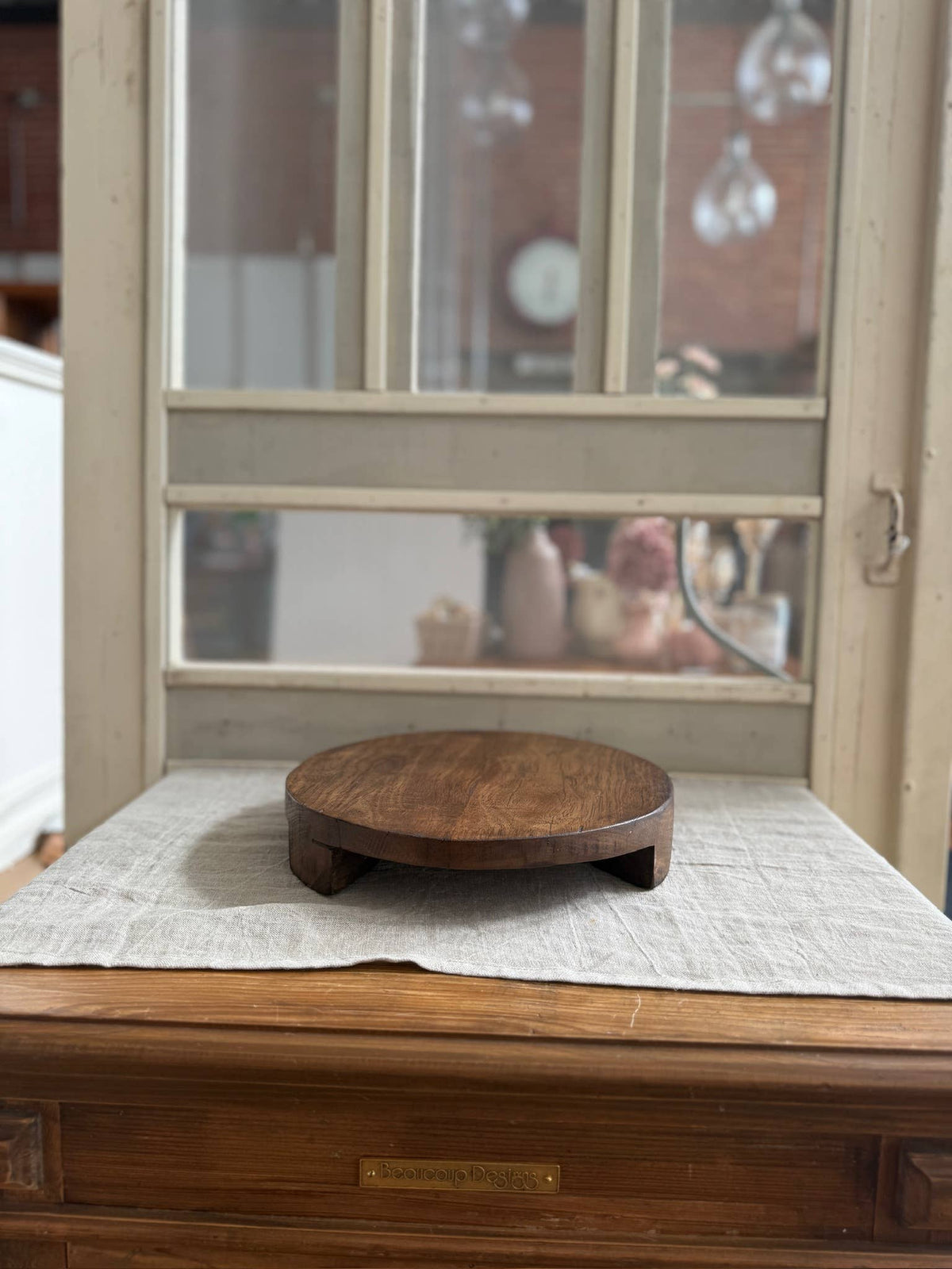 Found Wood Pedestal Large
