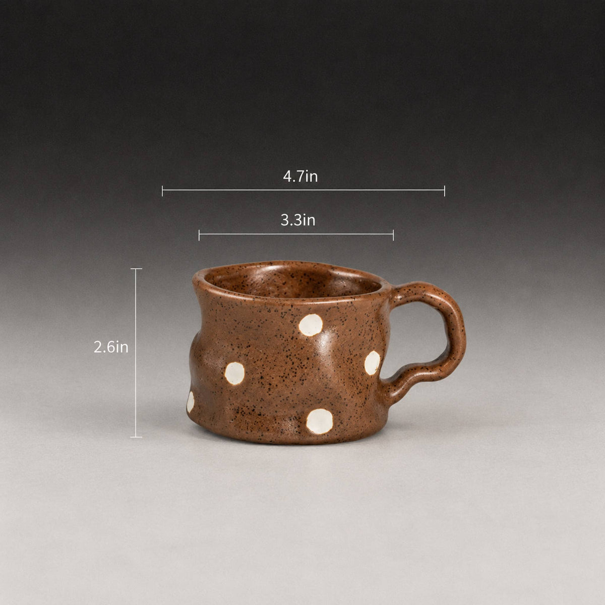 Speckled Brown Ceramic Coffee Mug