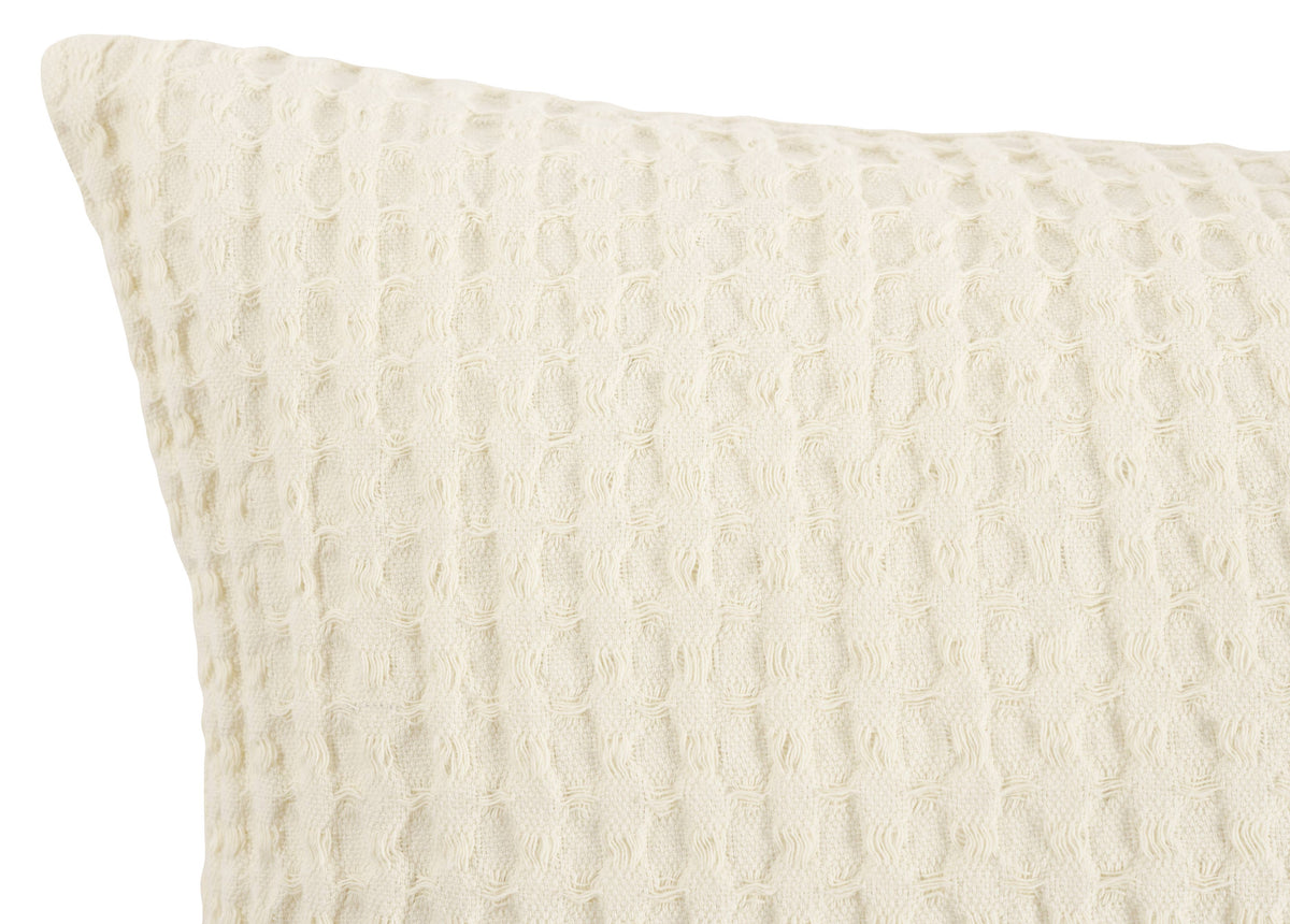 KAF Home Jumbo Waffle Filled Decorative Pillow, 20" x20"