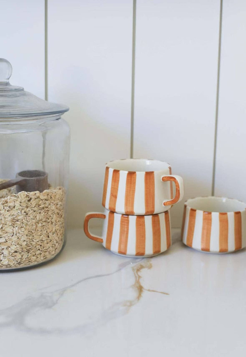 Striped Ceramic Mugs