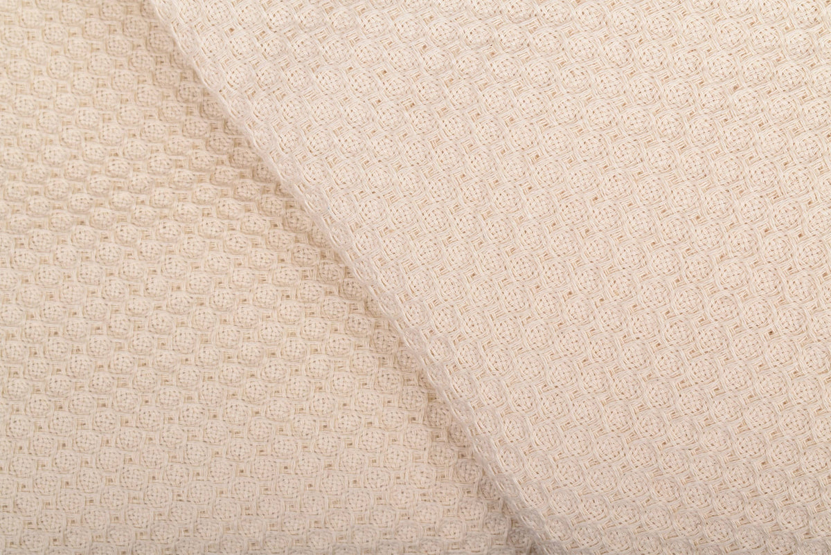 Handwoven Cotton Blanket, Luxurious Brown Throw