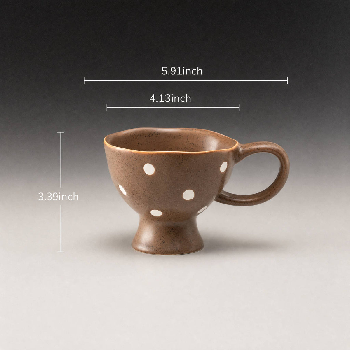 Speckled Brown Ceramic Coffee Mug