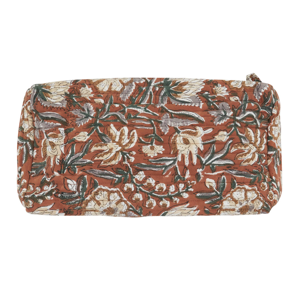 Hand Block Print Cosmetic Bag