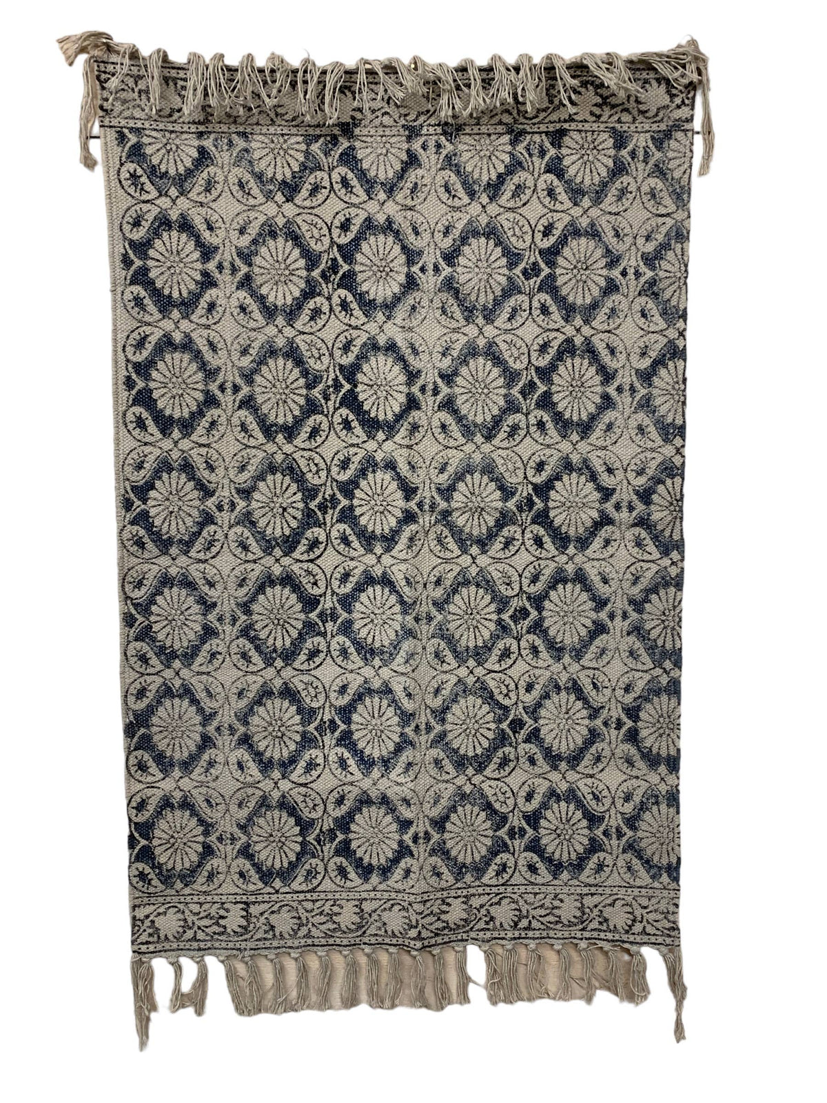 Cotton Canvas Throw Rug (2' x 3' & 3' x 5')