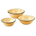 Cream Enamel Bowl Set of 3
