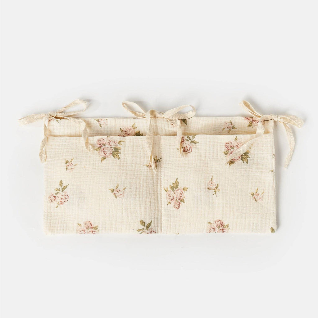 Multi-Functional Cotton Diaper Storage Pocket for Cribs and Strollers