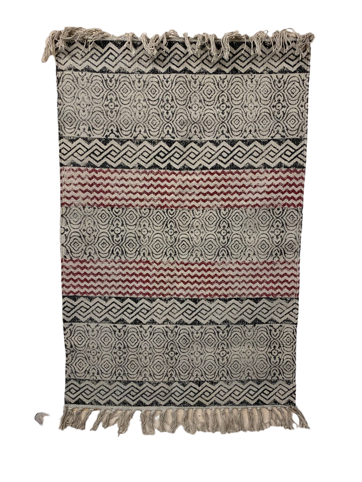 Cotton Canvas Throw Rug (2' x 3' & 3' x 5')