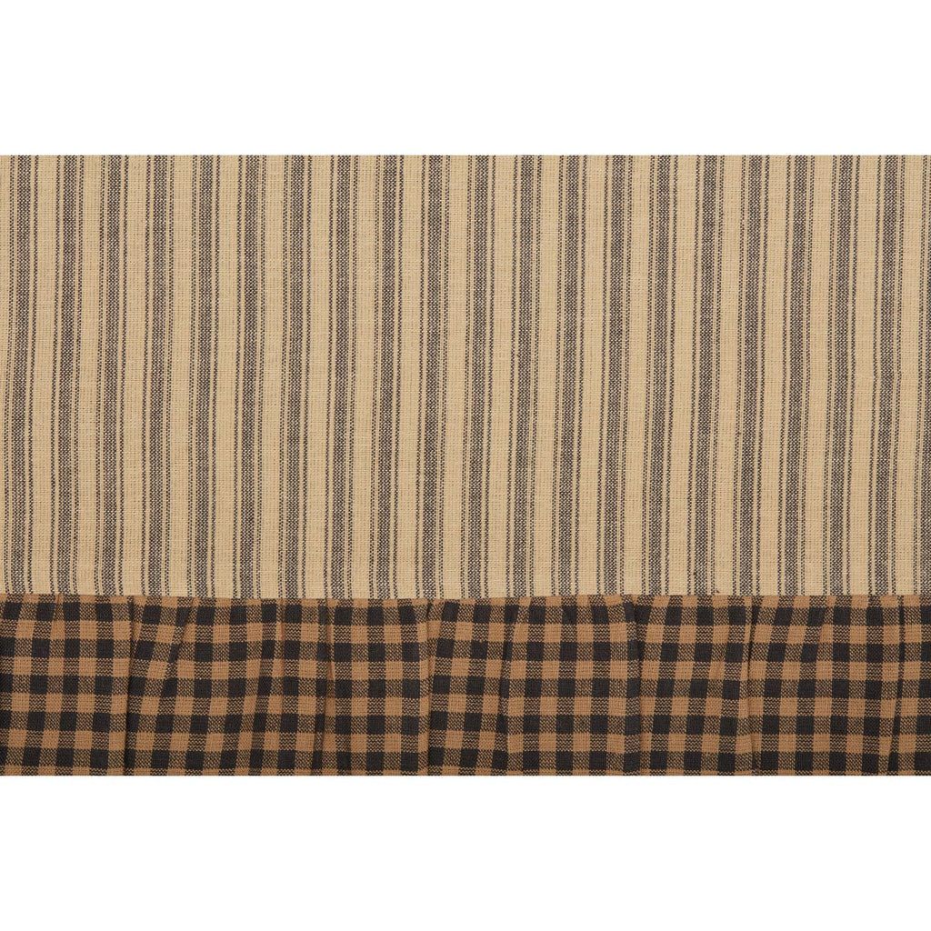 Farmhouse Star Ticking Stripe Fabric Euro Sham 26x26