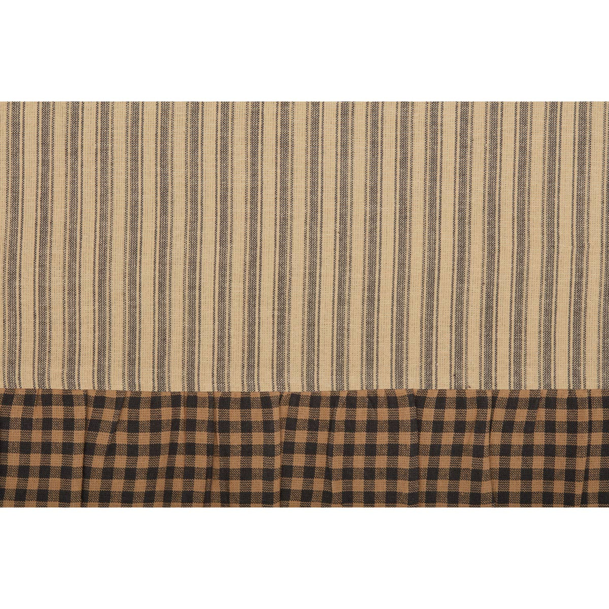 Farmhouse Star Ticking Stripe Fabric Euro Sham 26x26