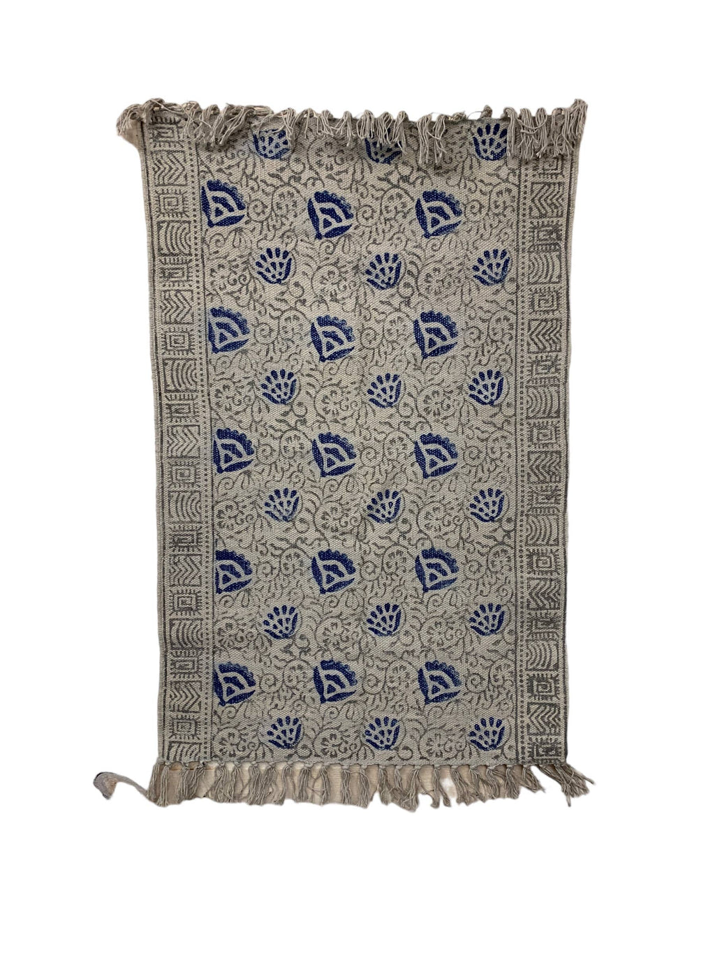 Cotton Canvas Throw Rug (2' x 3' & 3' x 5')