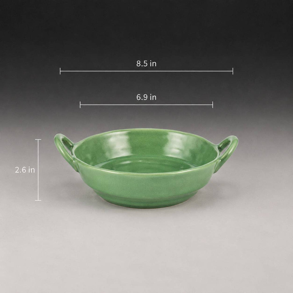 Irregular Handcrafted Ceramic Bowl with Handles